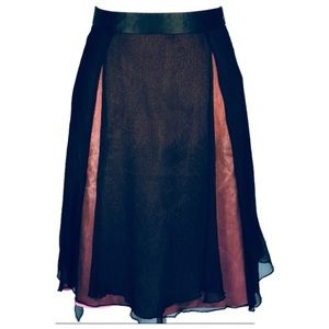 Elegant Black and Pink Women's Skirt